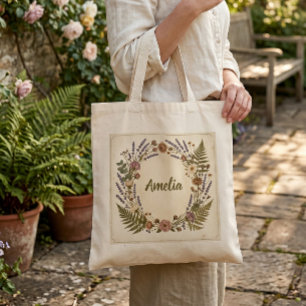Tassen met botanische krans in vintage stijl Op