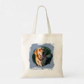 Tassen met eigen foto en naam Goud Retriever Moede (Achterkant)