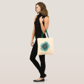 Tassen met eigen merk witte waterverf bloem (Voorkant (model))