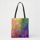 Tassen met ingewoven regenboog van feeën (Voorkant)