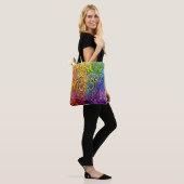 Tassen met ingewoven regenboog van feeën (Op model)