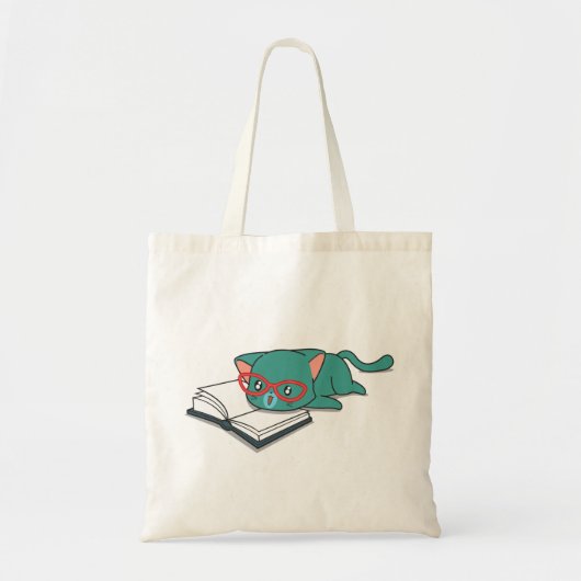 Tassen met kat en boek ontwerp (Voorkant)