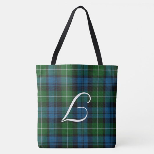 Tassen met monogram Lamont-tartan schotse ruit (Voorkant)