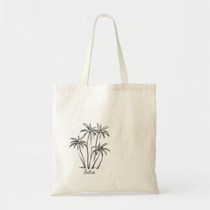 Tassen met palmbomen voor vrijgezellenfeest op het