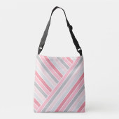 Tassen met roze gestreepte monogram en effen tinte (Achterkant)