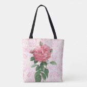 Tassen met roze roos uit de oude doos (Achterkant)