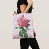 Tassen met roze roos uit de oude doos (Dichtbij)