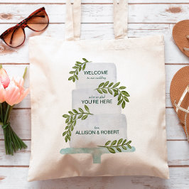 Tassen met taartillustratie voor bruiloftsontvangs