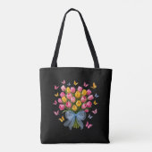 Tassen met tulpen en vlinders (Achterkant)