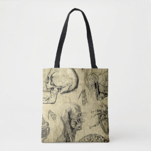 Tassen met vintage anatomieprint