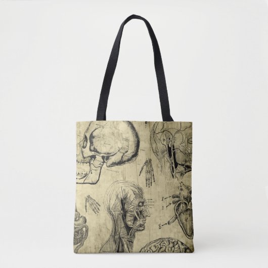 Tassen met vintage anatomieprint (Voorkant)