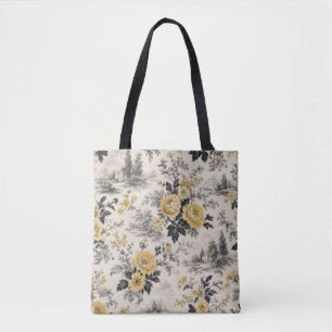 tassen met vintage gele rozen