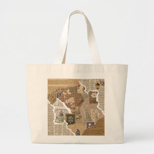 Tassen met vintage journaalcatalogus en esthetisch