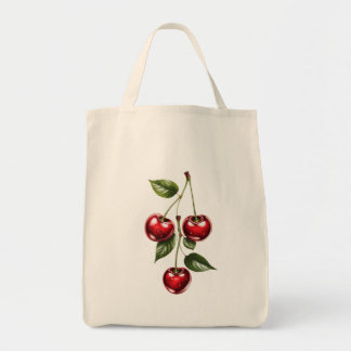 Tassen met vintage-kersillustratie