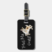 Tassen, mevrouw Goats! Bagagelabel (Voorkant verticaal)
