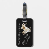 Tassen, mevrouw Goats! Bagagelabel (Achterkant verticaal)