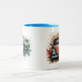 Tassen mit Bug Motiven Tweekleurige Koffiemok (Center)