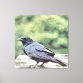 Tassen overal zijn even zwarte Waterverf kunst Canvas Afdruk (Voorkant)