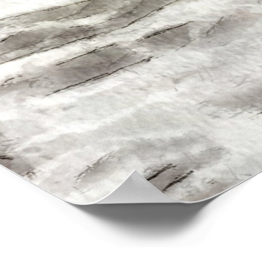 Tassen overal zijn even zwarte Waterverf kunst Poster (Hoek)