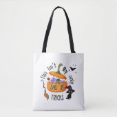 Tassen van trucs Halloween Canvas tas | Funny Witc (Voorkant)