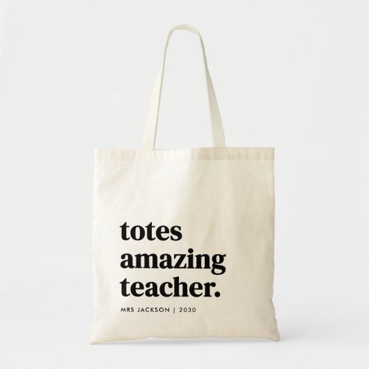 Tassen Verbazingwekkende Leraar Canvas tas (Voorkant)