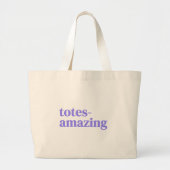 Tassen Verbazingwekkende Lila Quote Art Canvas tas (Voorkant)
