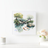 TASSEN VIERKANTE KLOK (Huis)