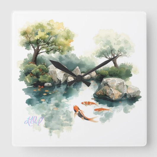 TASSEN VIERKANTE KLOK (Voorkant)