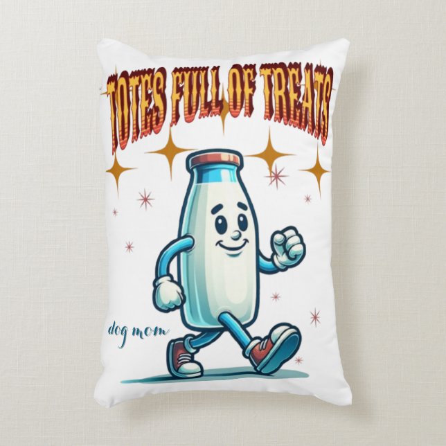 Tassen vol met lekkernijen - Funny Dog Quote Sierk Accent Kussen (Voorkant(Verticaal))