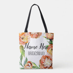 Tassen voor bruidsmeisjes met bloemen bedrukt