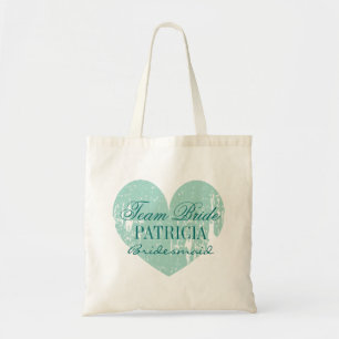 Tassen voor bruidsmeisjes met turquoise hart voor 