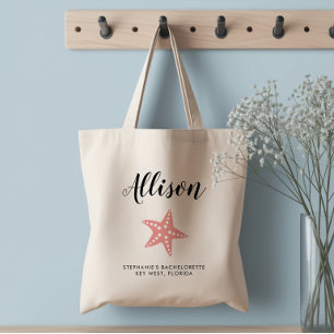 Tassen voor bruidsmeisjes met zeesterprint voor tr