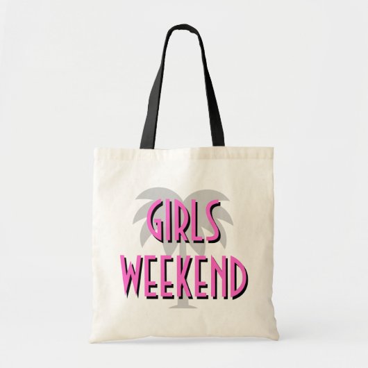 Tassen voor meidenweekend | Ontwerp met hete roze (Voorkant)