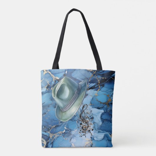 Tassen voor vaders stemming muziek blauwe Fedora m (Achterkant)