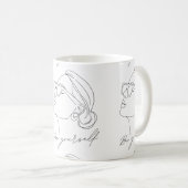 Tasses met Café Design en Moderne Koffiemok (Voorkant rechts)