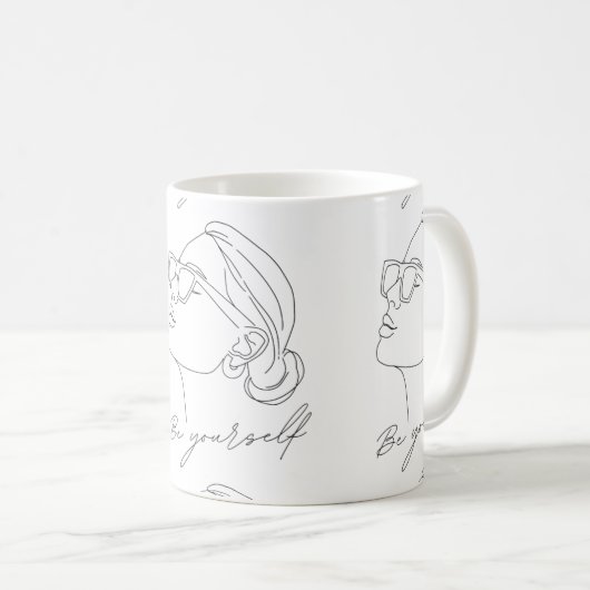 Tasses met Café Design en Moderne Koffiemok (Voorkant rechts)