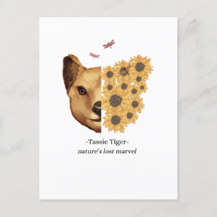 Tassie Tijger Thylacine Tasmaanse Wolf Briefkaart