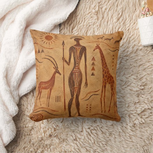 Tassili n'Ajjer Oude Rotskunst Kussen (Deken)