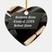 Tassle Pet Diploma Afstuderen Keramisch Ornament (Voorkant)