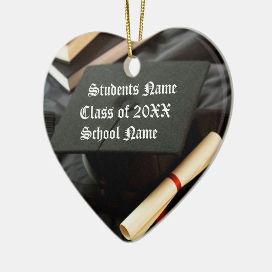 Tassle Pet Diploma Afstuderen Keramisch Ornament (Links)
