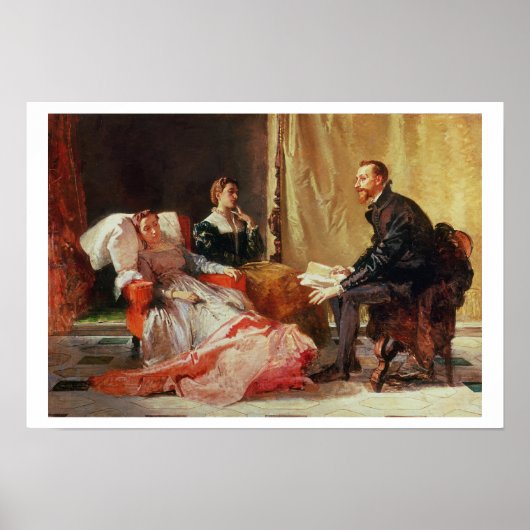 Tasso en Elenora D'Este Poster (Voorkant)