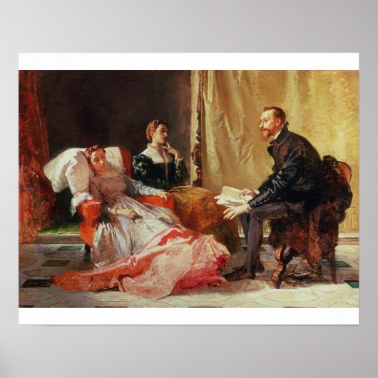 Tasso en Elenora D'Este Poster (Voorkant)