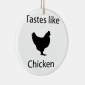 Tasta's als kippen keramisch ornament (Rechts)