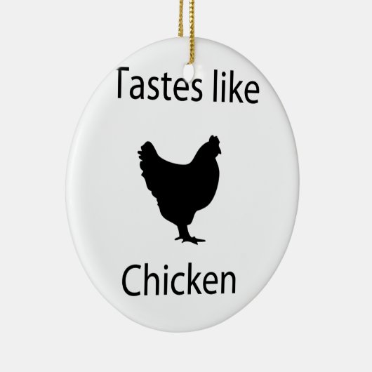 Tasta's als kippen keramisch ornament (Rechts)