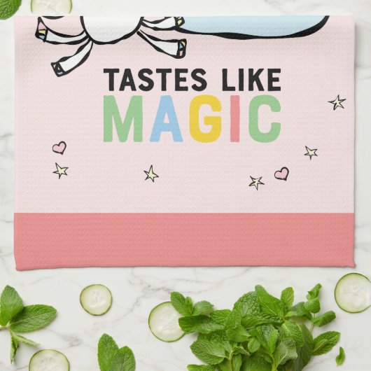 Tasta's als Magic Unicorn Theedoek (Gevouwen)