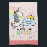 Tasta's als Magic Unicorn Theedoek<br><div class="desc">Keukenhanddoek zoals Magic Unicorn - Als je zo'n geweldige kok bent dat je eten als magie smaakt. Dit is zeker de perfecte keukentheekdoek. Een magische whimsical unicorn die rond regenbogen en sterren vliegt. De avondeten zijn veel beter geworden. Laat nooit verloren gaan voor je volgende maaltijd. Laat een magische eenhoorn...</div>