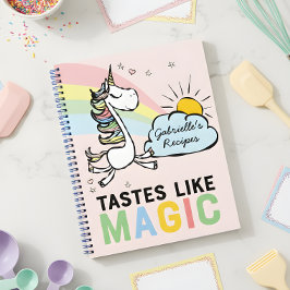 Tasta's zoals een Magic Unicorn Recipe Notitieboek