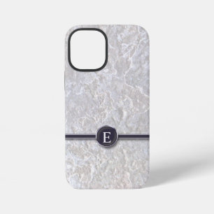 Tastatuurknop Monogram met Marmer Achtergrond iPhone 12 Mini Hoesje
