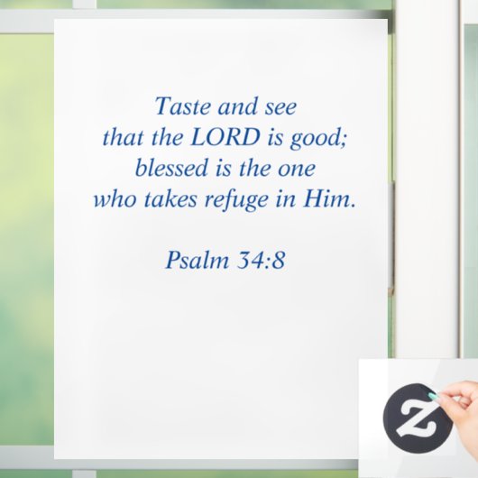 Taste and See that the Lord Is Good Raamsticker (Huis)