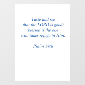 Taste and See that the Lord Is Good Raamsticker